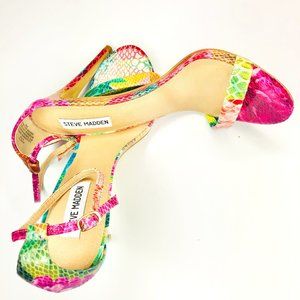 Steve Madden Stecy Floral Dressy Sandals Sz 9.5M